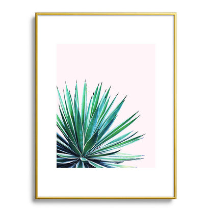 83 Oranges Agave Love Metal Framed Art Print