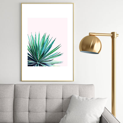 83 Oranges Agave Love Metal Framed Art Print