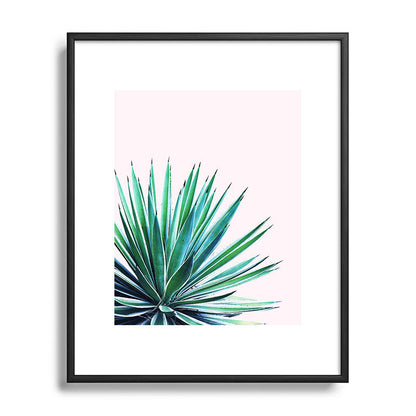 83 Oranges Agave Love Metal Framed Art Print