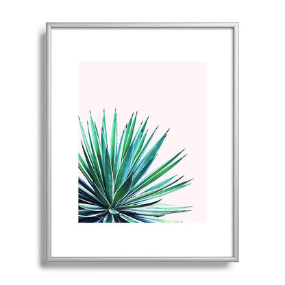 83 Oranges Agave Love Metal Framed Art Print