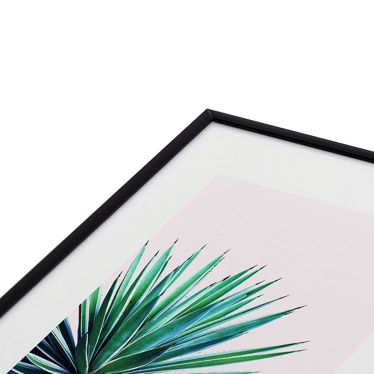 83 Oranges Agave Love Metal Framed Art Print