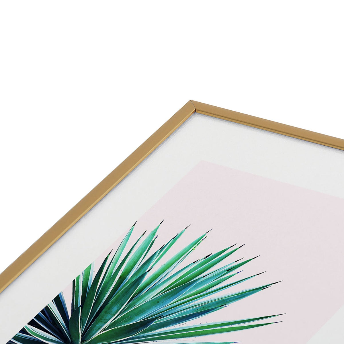 83 Oranges Agave Love Metal Framed Art Print