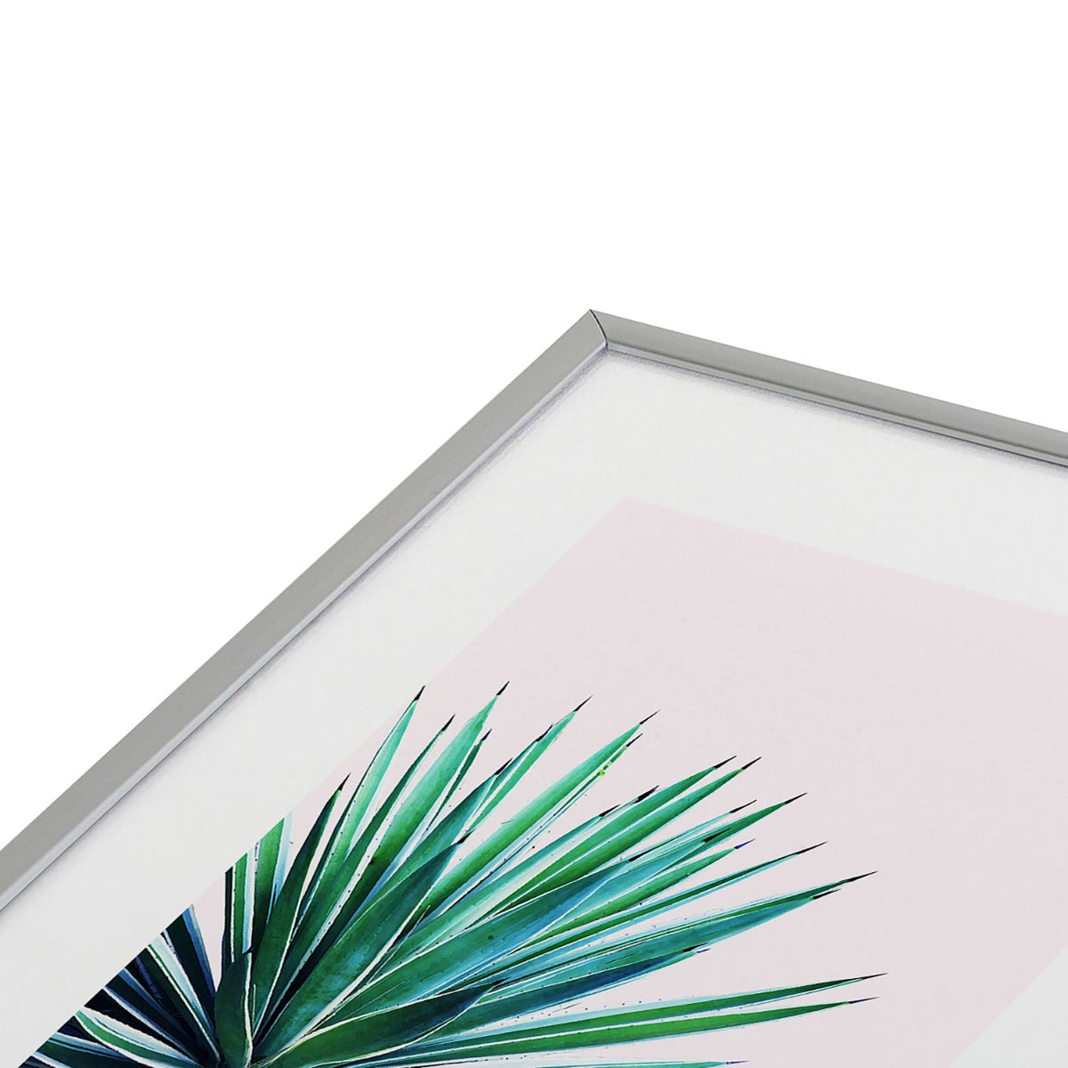 83 Oranges Agave Love Metal Framed Art Print