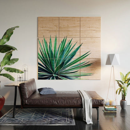 83 Oranges Agave Love Wood Wall Mural