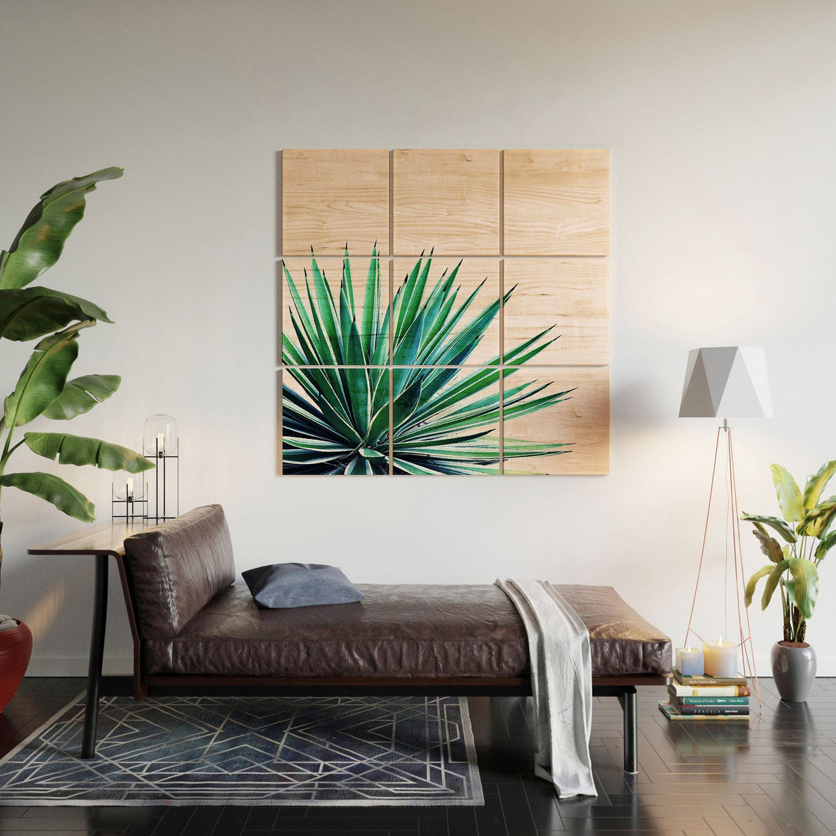 83 Oranges Agave Love Wood Wall Mural