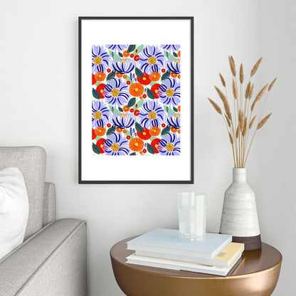 83 Oranges Alia Metal Framed Art Print