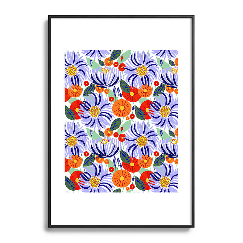 83 Oranges Alia Metal Framed Art Print