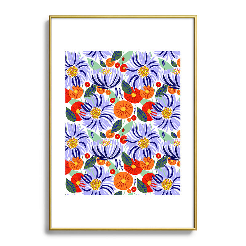 83 Oranges Alia Metal Framed Art Print