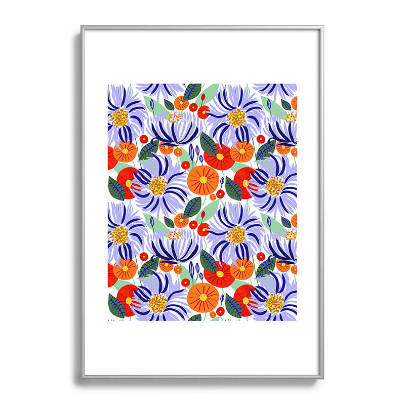 83 Oranges Alia Metal Framed Art Print