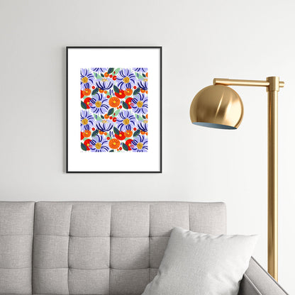 83 Oranges Alia Metal Framed Art Print