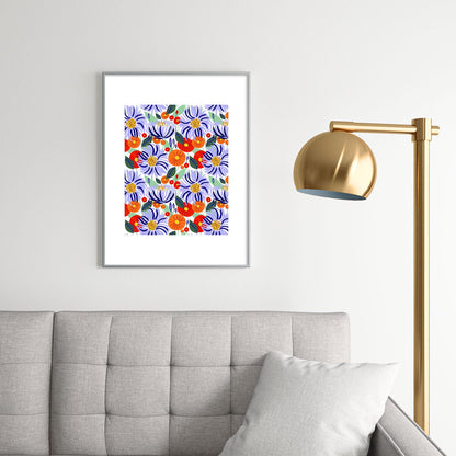83 Oranges Alia Metal Framed Art Print