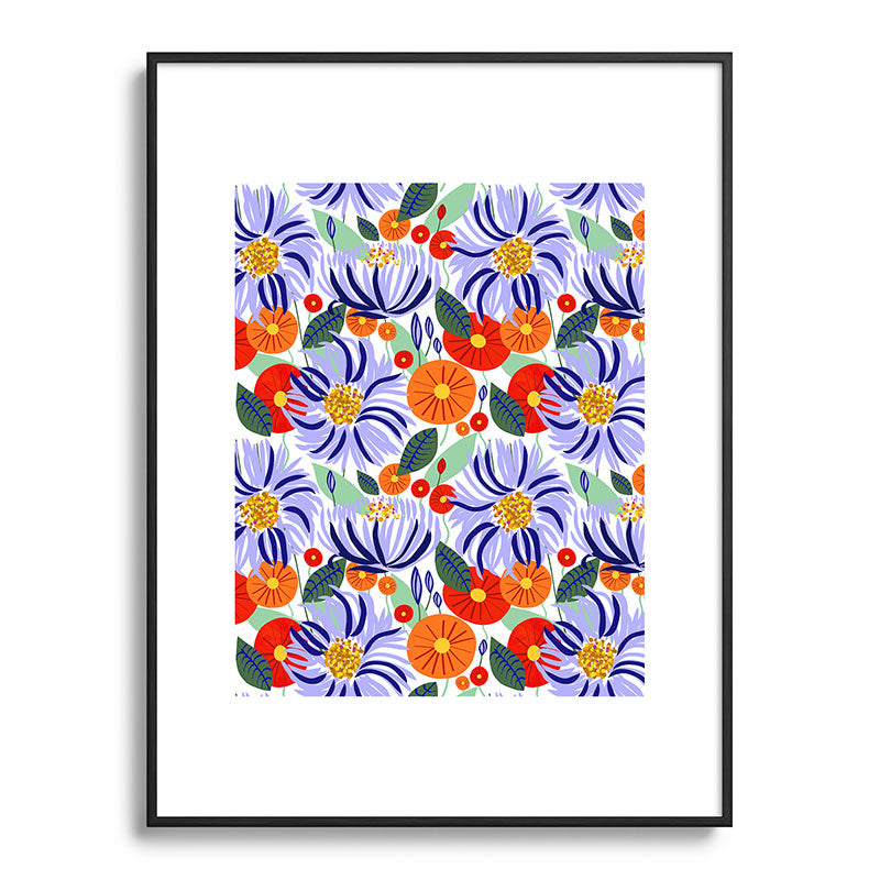 83 Oranges Alia Metal Framed Art Print