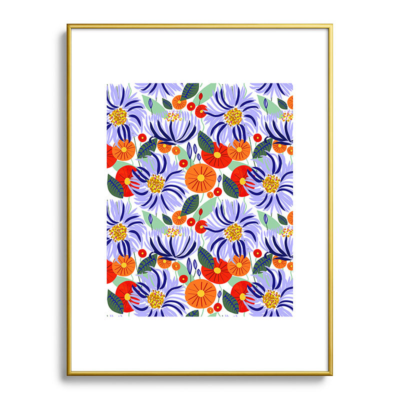 83 Oranges Alia Metal Framed Art Print