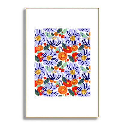83 Oranges Alia Metal Framed Art Print