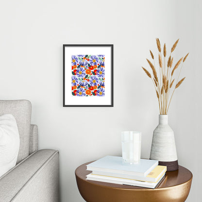 83 Oranges Alia Metal Framed Art Print