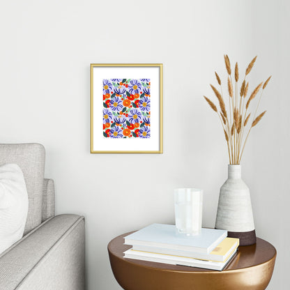 83 Oranges Alia Metal Framed Art Print