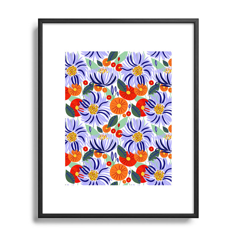 83 Oranges Alia Metal Framed Art Print