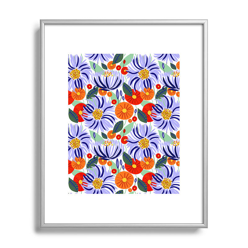 83 Oranges Alia Metal Framed Art Print