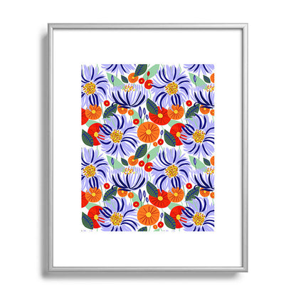 83 Oranges Alia Metal Framed Art Print