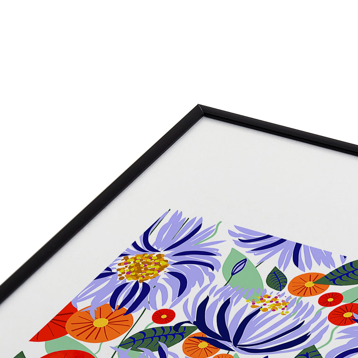 83 Oranges Alia Metal Framed Art Print