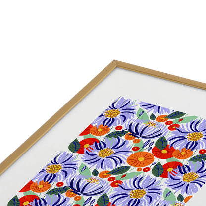 83 Oranges Alia Metal Framed Art Print