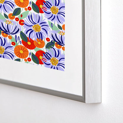 83 Oranges Alia Metal Framed Art Print