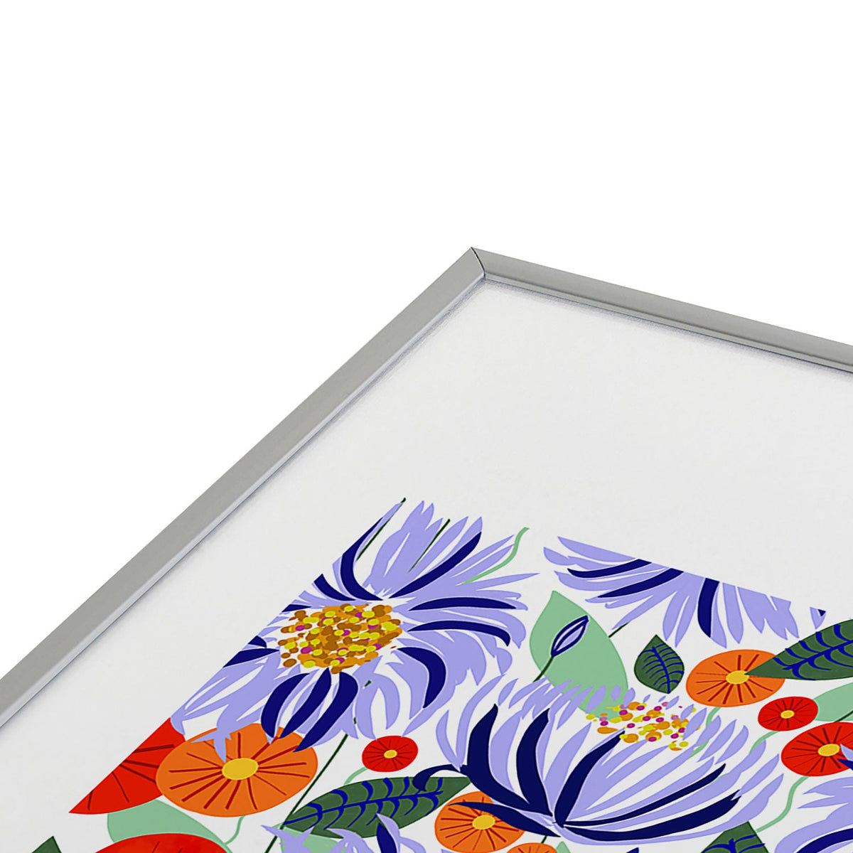 83 Oranges Alia Metal Framed Art Print
