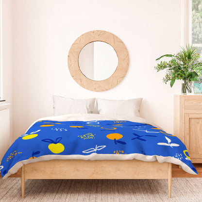 83 Oranges Always Summer In Good Company Duvet Cover