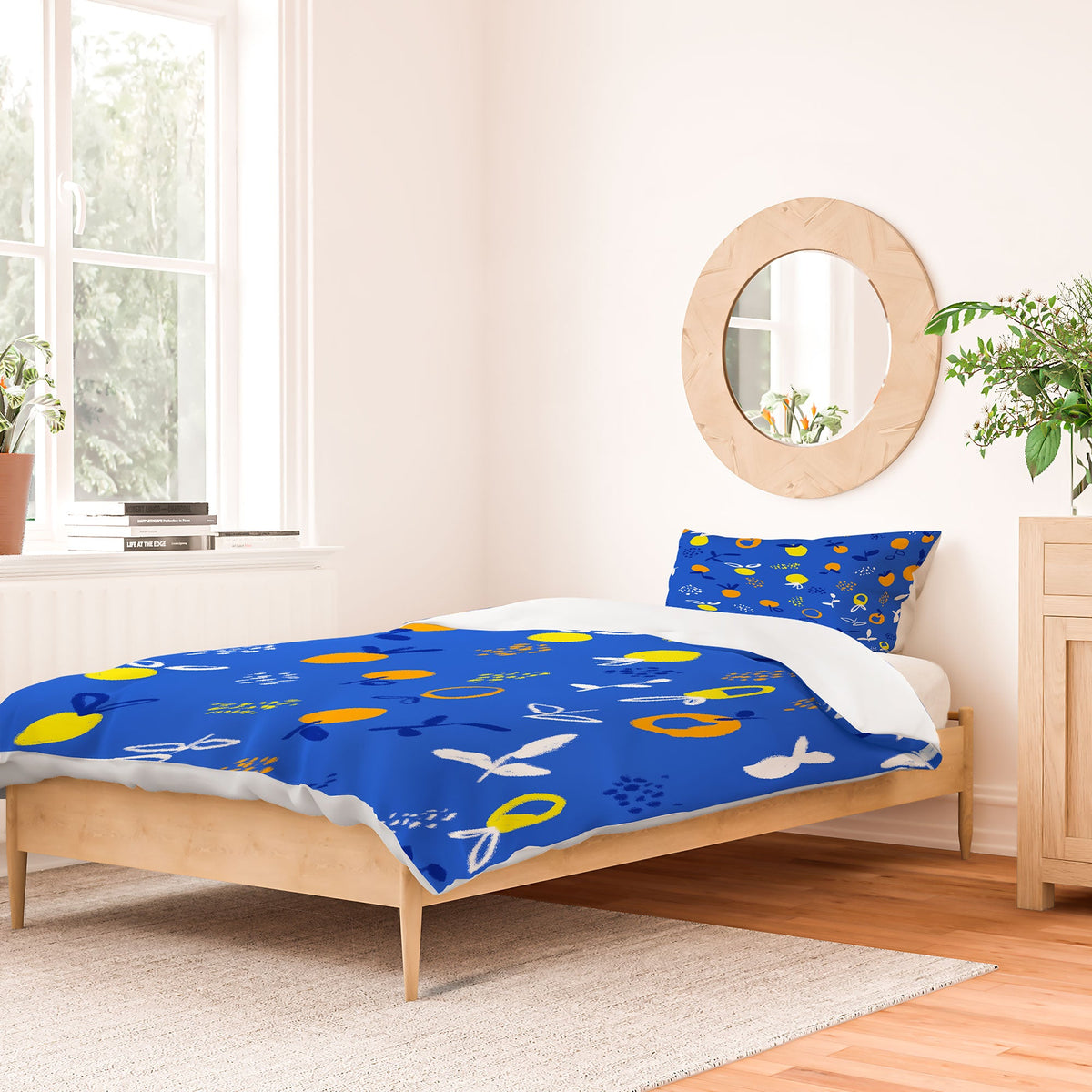 83 Oranges Always Summer In Good Company Duvet Cover