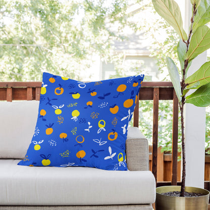 83 Oranges Always Summer In Good Company Outdoor Throw Pillow