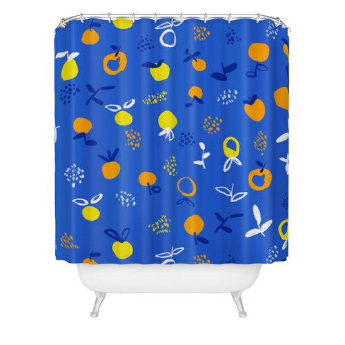 83 Oranges Always Summer In Good Company Shower Curtain