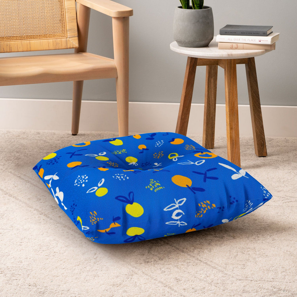 83 Oranges Always Summer In Good Company Floor Pillow Square