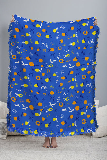 83 Oranges Always Summer In Good Company Throw Blanket
