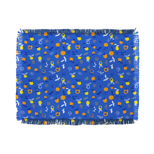 83 Oranges Always Summer In Good Company Throw Blanket
