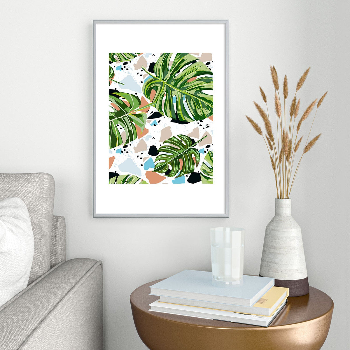 83 Oranges And I Find Missing Pieces Metal Framed Art Print