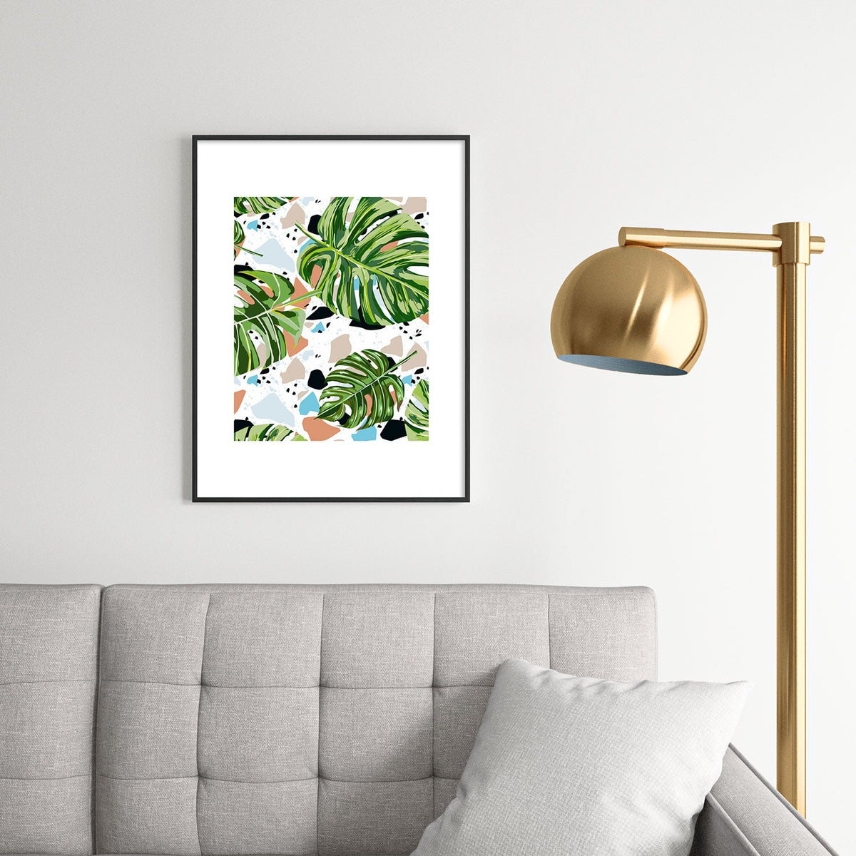 83 Oranges And I Find Missing Pieces Metal Framed Art Print