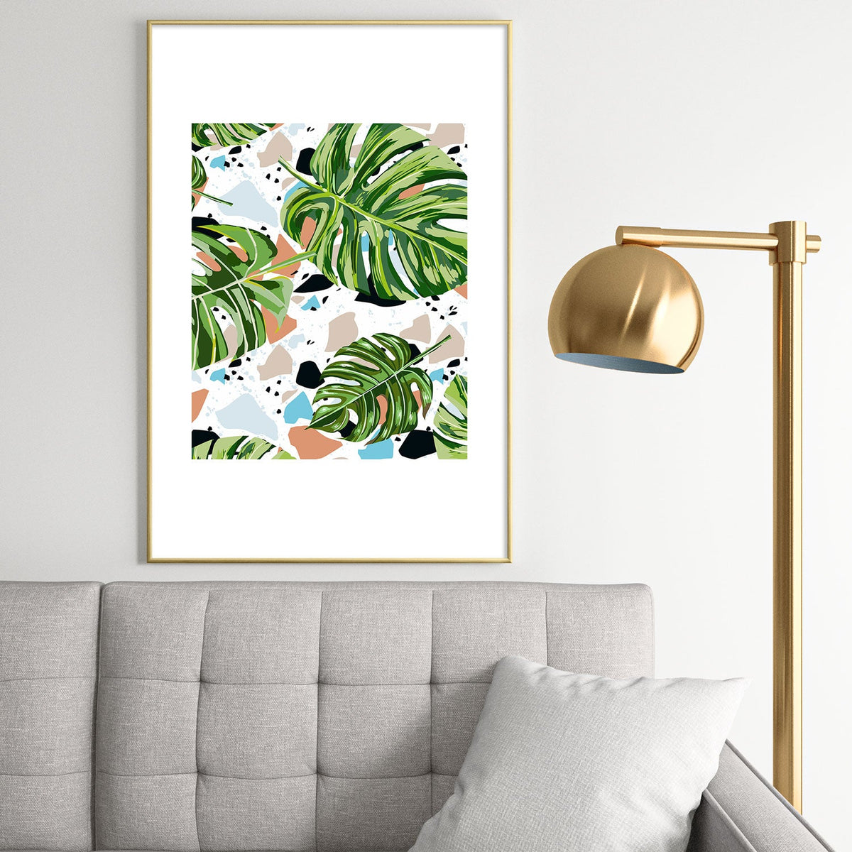 83 Oranges And I Find Missing Pieces Metal Framed Art Print