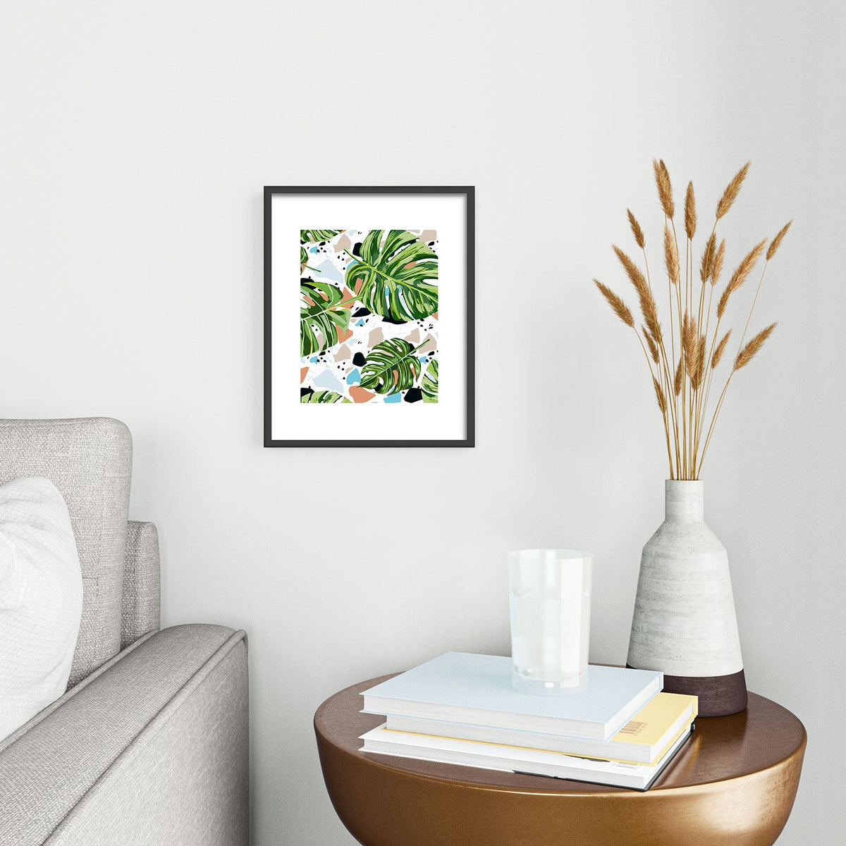 83 Oranges And I Find Missing Pieces Metal Framed Art Print