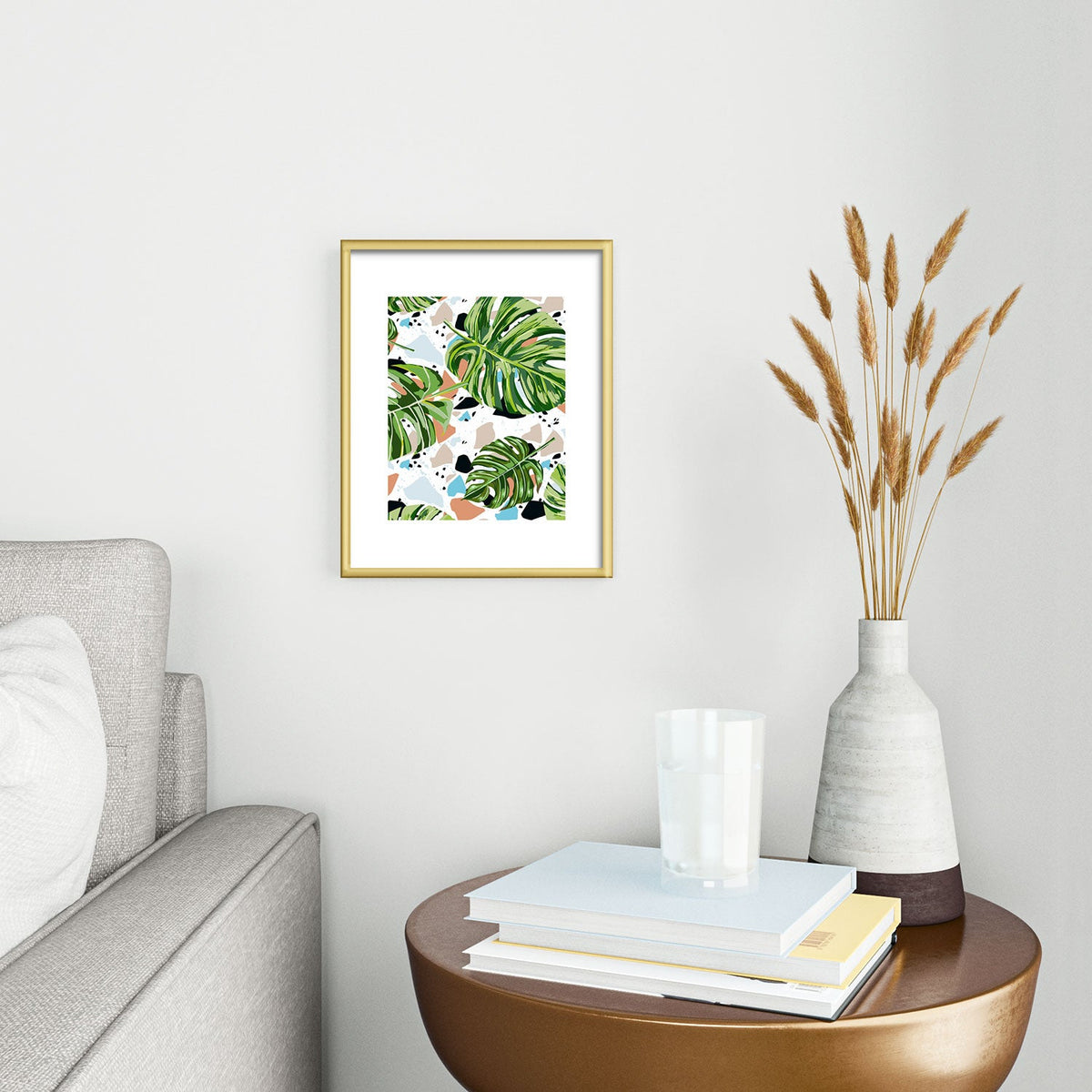 83 Oranges And I Find Missing Pieces Metal Framed Art Print