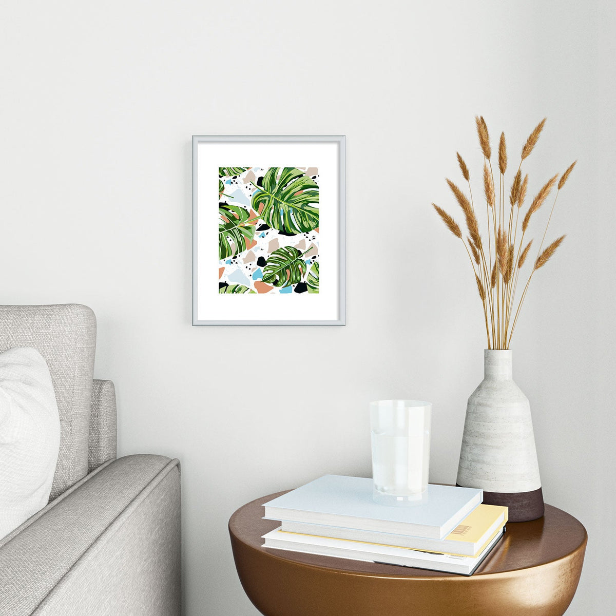 83 Oranges And I Find Missing Pieces Metal Framed Art Print