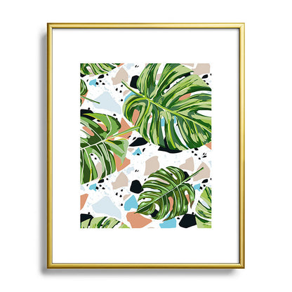 83 Oranges And I Find Missing Pieces Metal Framed Art Print
