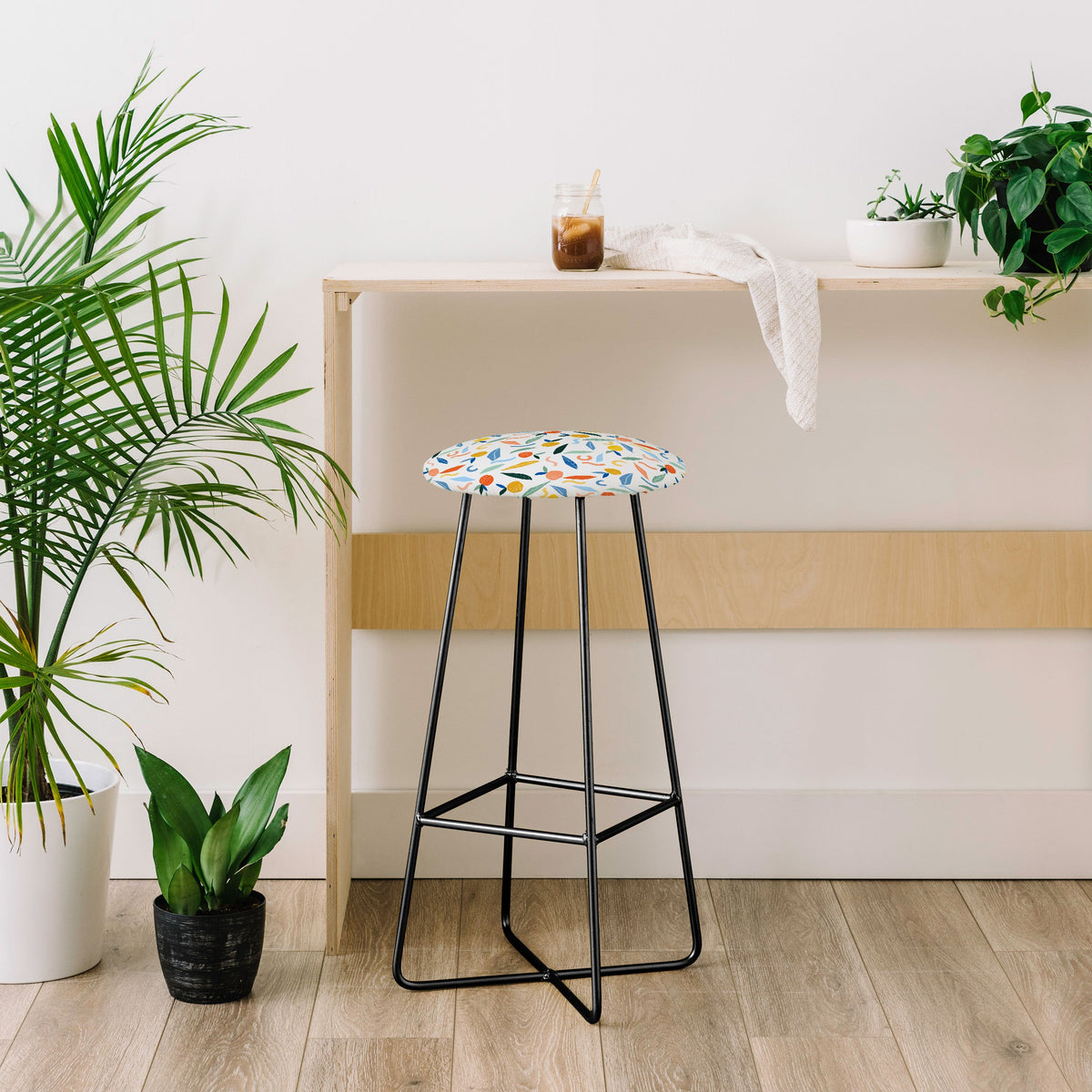 83 Oranges Art Is To Give Life A Shape Bar Stool
