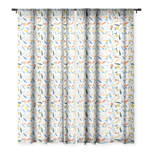83 Oranges Art Is To Give Life A Shape Sheer Window Curtain