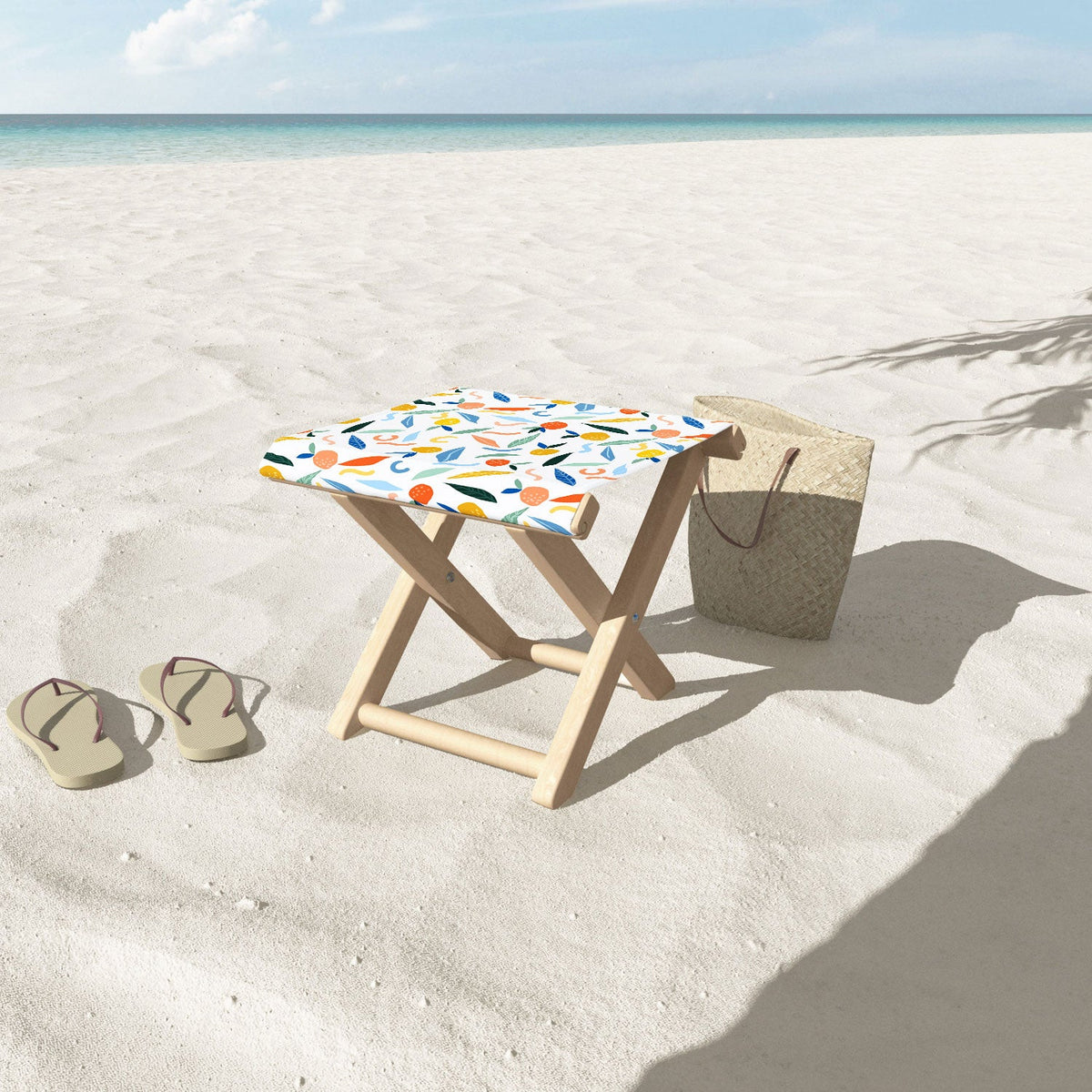 83 Oranges Art Is To Give Life A Shape Folding Stool