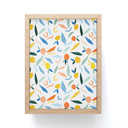 83 Oranges Art Is To Give Life A Shape Framed Mini Art Print