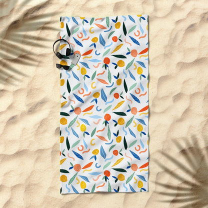 83 Oranges Art Is To Give Life A Shape Beach Towel