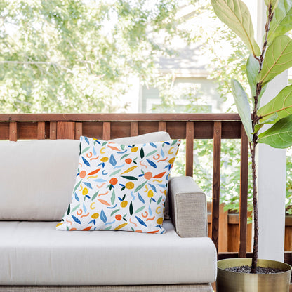 83 Oranges Art Is To Give Life A Shape Outdoor Throw Pillow