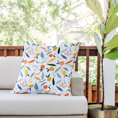 83 Oranges Art Is To Give Life A Shape Outdoor Throw Pillow