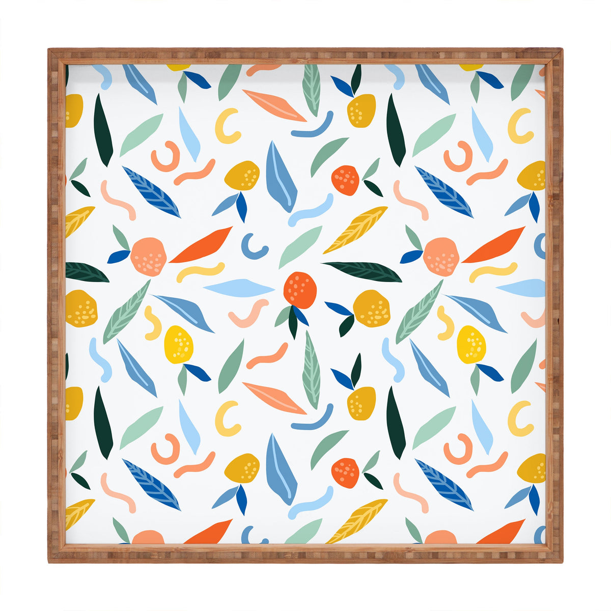 83 Oranges Art Is To Give Life A Shape Square Tray