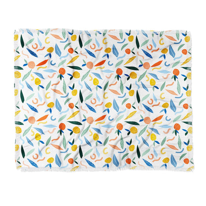 83 Oranges Art Is To Give Life A Shape Throw Blanket